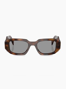Prada Symbole Rectangular Sunglasses - Tortoise/Brown